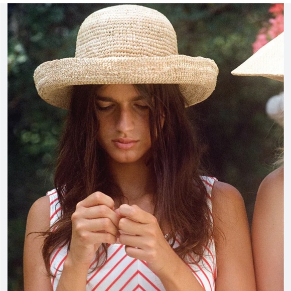 Lack of color raffia cruiser straw hat size medium 57cm - Picture 4 of 6